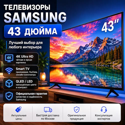 Телевизоры Samsung 43 дюйма